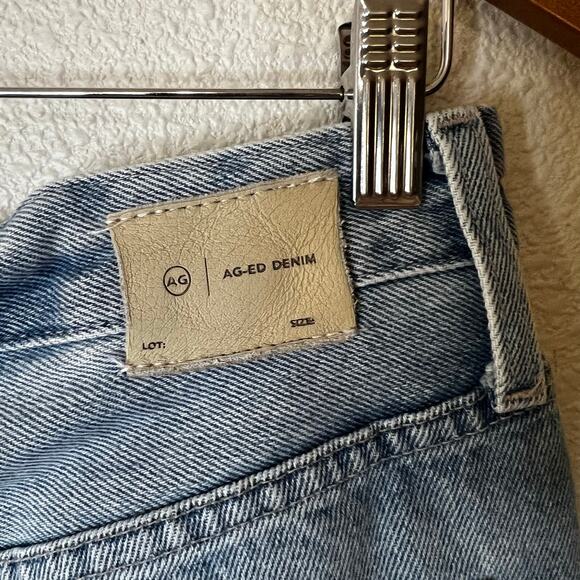 AG Adriano Goldschmied Clove Distressed Relaxed Vintage Straight Jeans 26R
